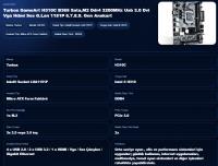 TURBOX GameArt H310C B365 Sata,M2 Ddr4 3200MHz Usb 3.0 Dvi Vga Hdmi Ses G.Lan 1151P 6.7.8.9. Gen Anakart